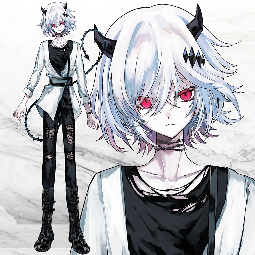 【展示】悪魔モチーフ中性モデル