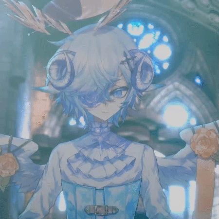 【展示】天体モチーフの羊角天使モデル