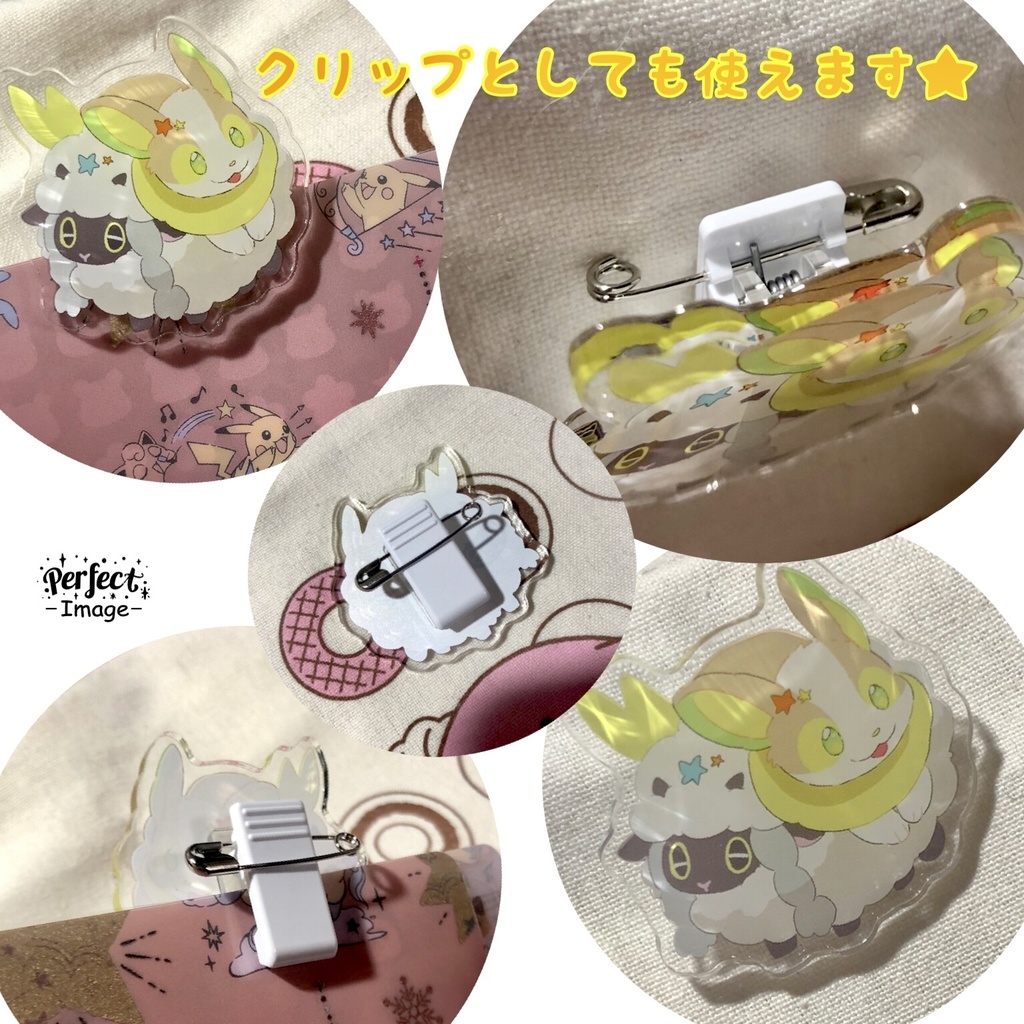 アクリルクリップ&バッジ★