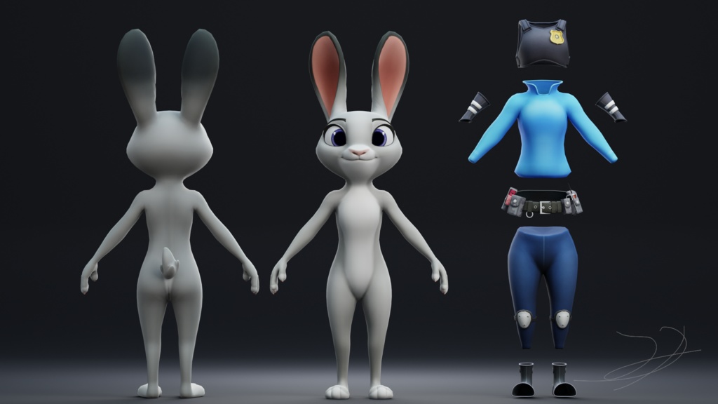 Judy Hopps Vrchat Avatar