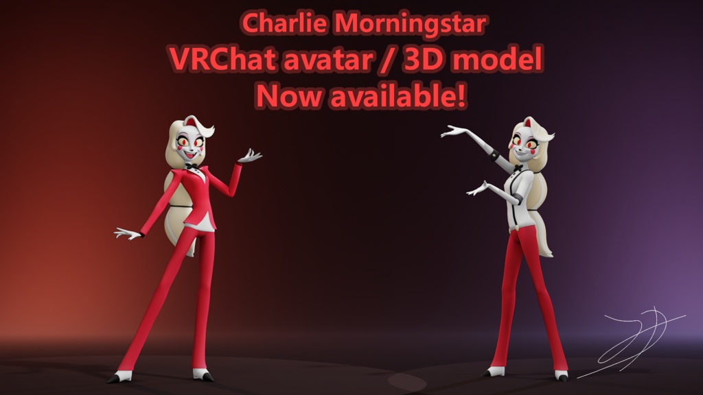 Charlie Morningstar VRchat Avatar