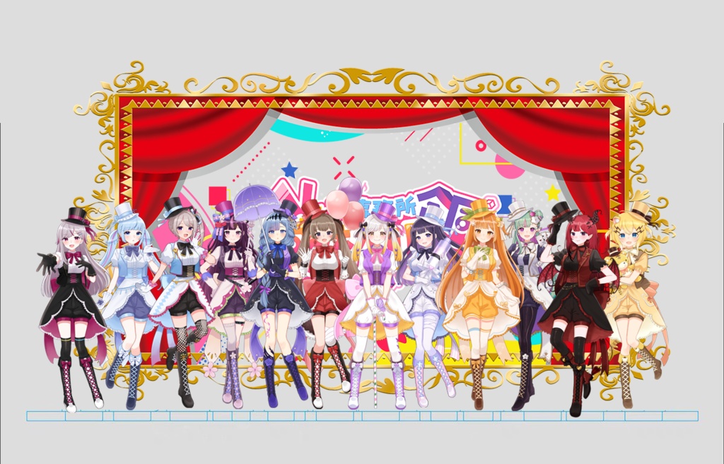 【受注生産】第2回事務所合同歌枠リレー特別コラボアクリルジオラマセット