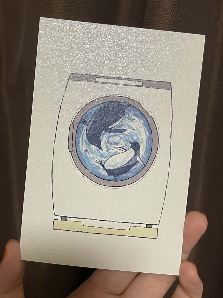 ポストカード【ドラム式洗濯機】