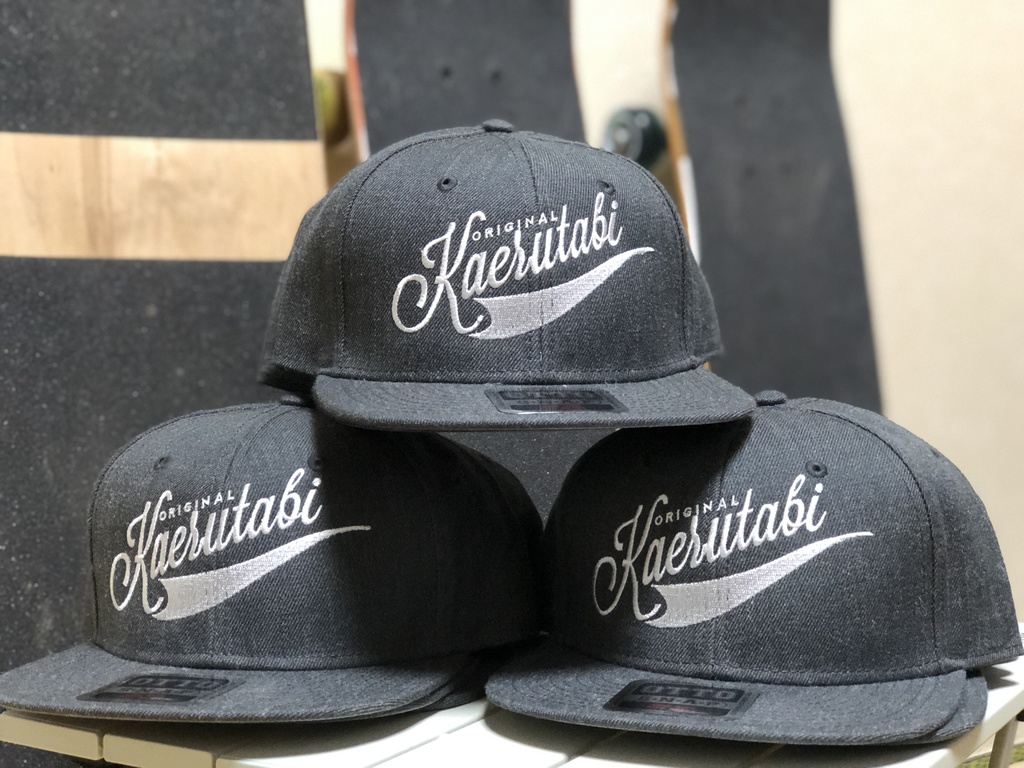 KAERUTABI オリジナルキャップ【ヘザーブラック】