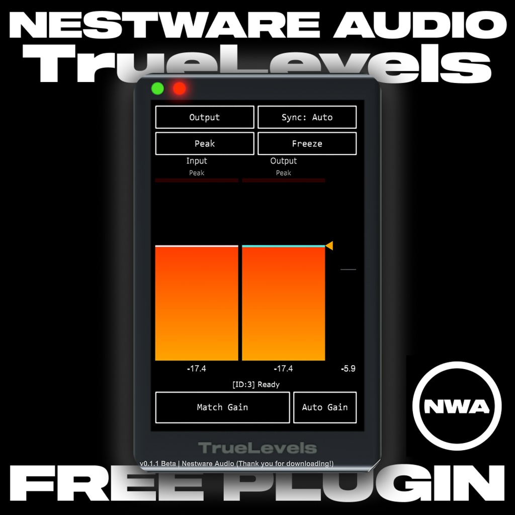 NWA - TrueLevels | 無料で"Gain Match"ができる唯一のプラグイン（ベータ版）