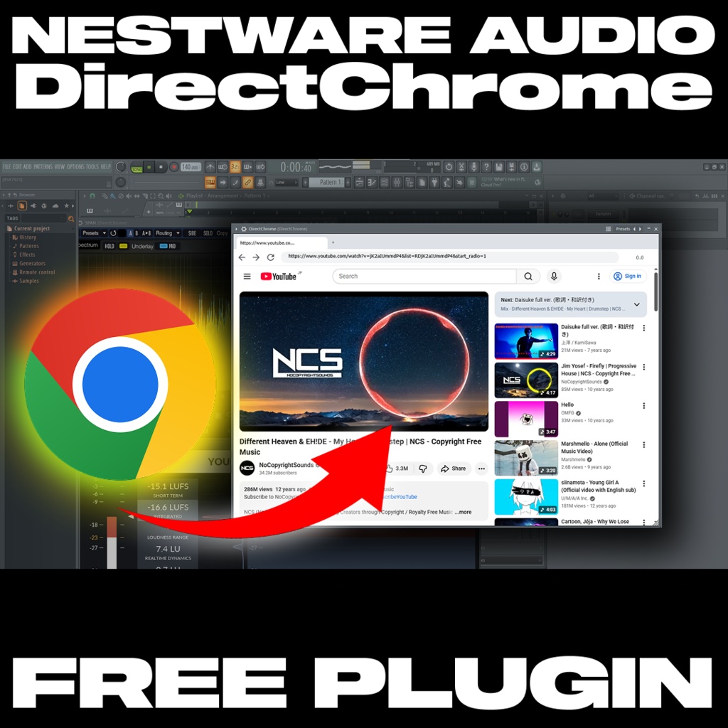 NWA - DirectChrome | DAW上で直接Chromeを起動できる無料のプラグイン