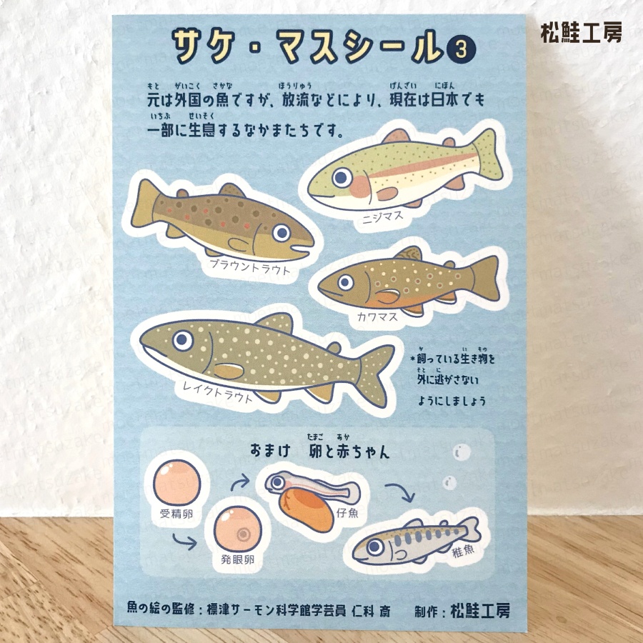 サケ・マスシール<全4種>