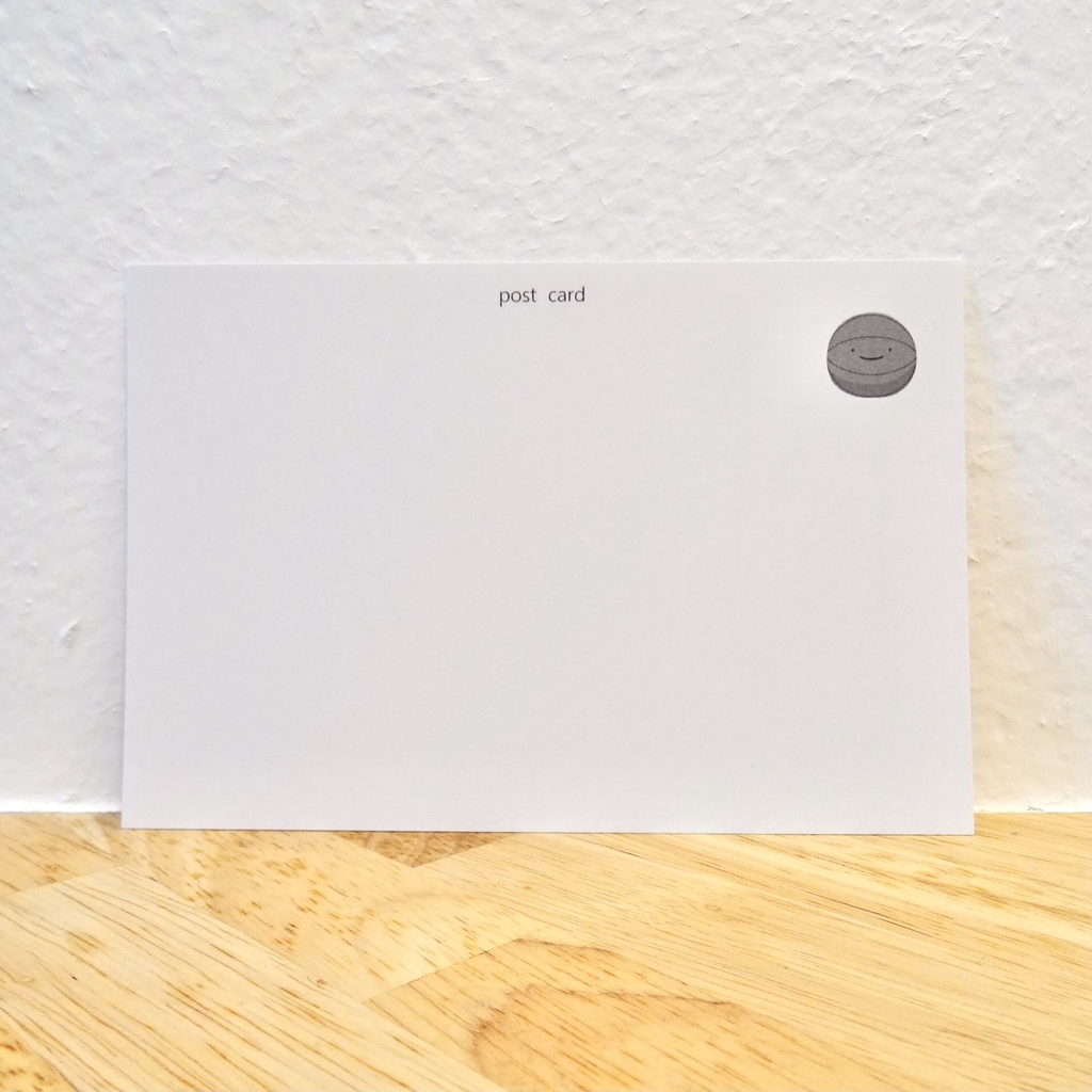 耐えるバスケットボールのポストカード