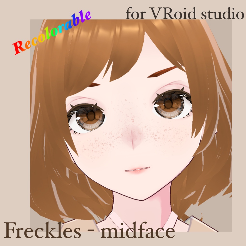 Midface Freckles for VRoid Studio (Free!)