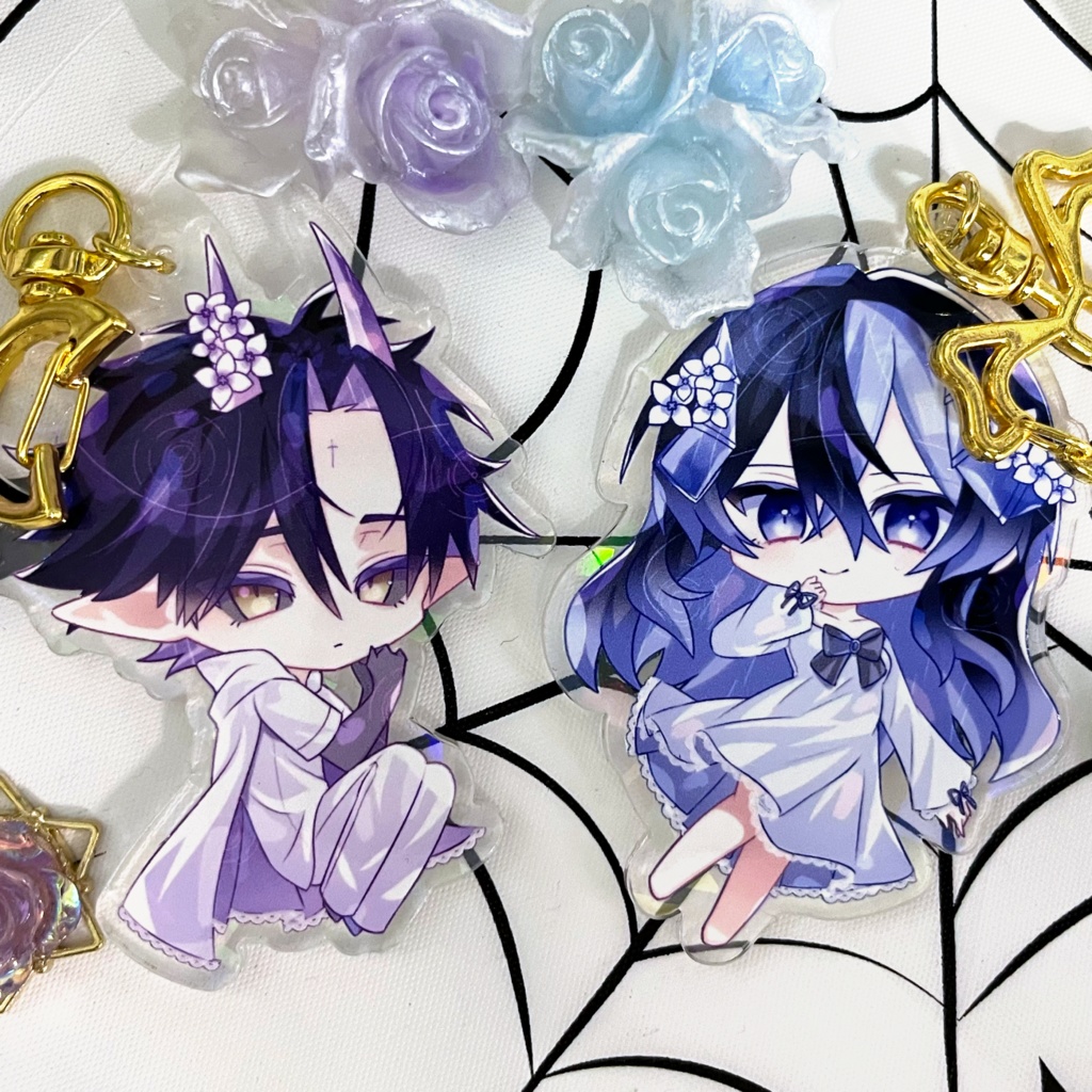 OCアクキー／梅雨ヴ雨💙💠💜✧︎*。