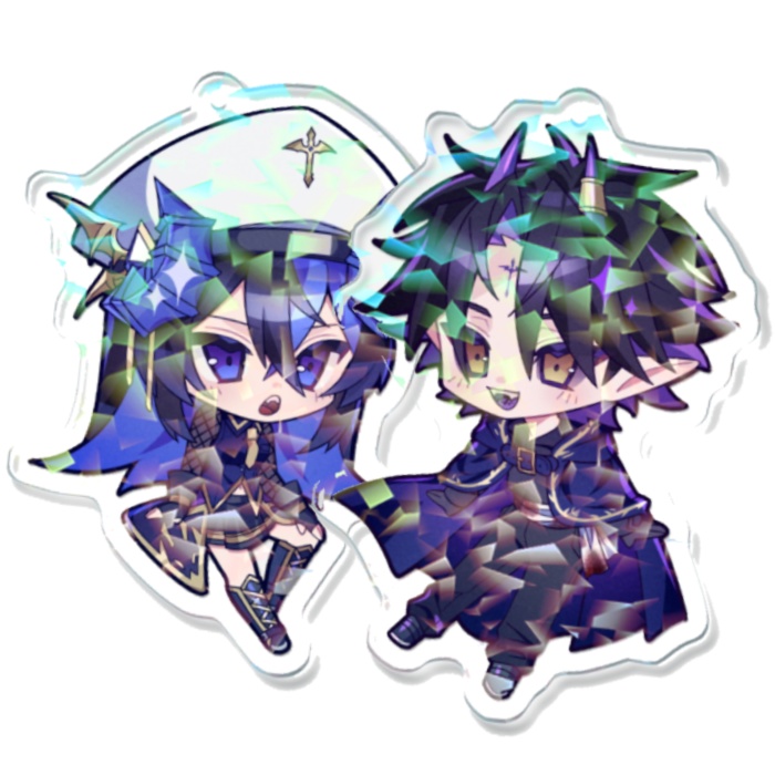 OCアクキー/ヴ雨‼️💜💙