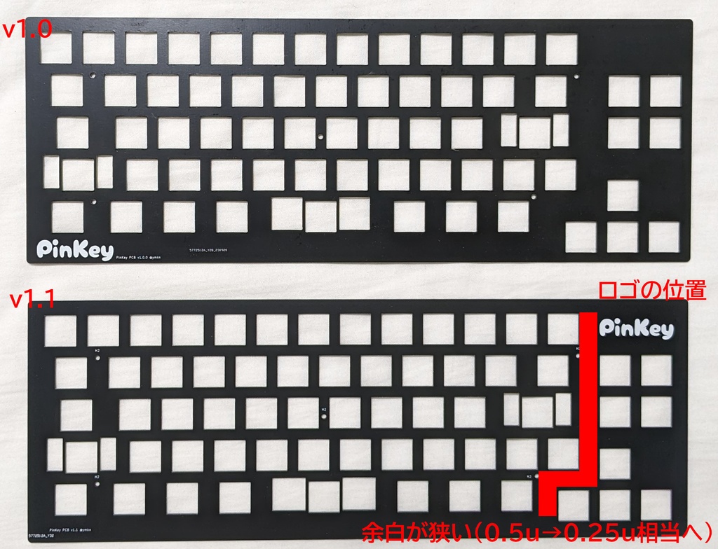 【終売】圧縮60%キーボード PinKey 自作キット