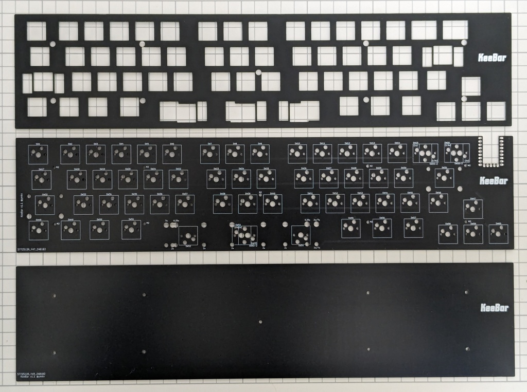 【終売】中央テンキー横長キーボード KeeBar S 自作キット