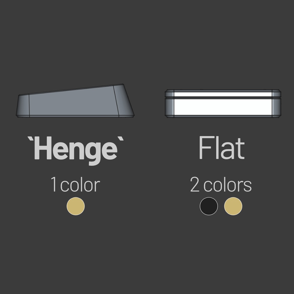 Henge40 - 12列ロースタ40%アルミケースキーボード