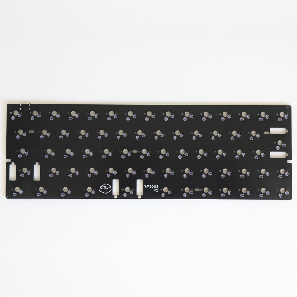 日本語キーボード基板 YM60JISv2 (汎用60%ケース互換、MX/GLP3.0兼用)