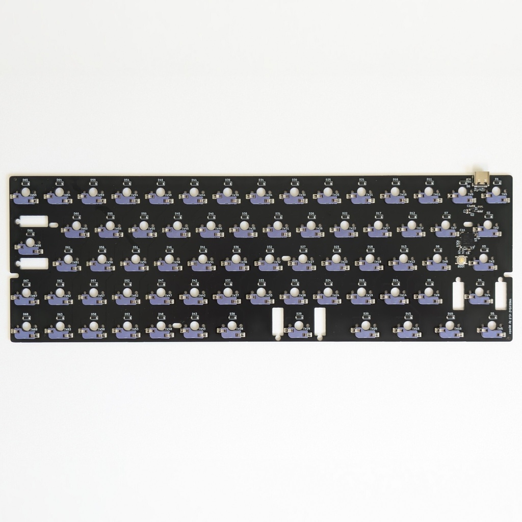 日本語キーボード基板 YM60JISv2 (汎用60%ケース互換、MX/GLP3.0兼用)