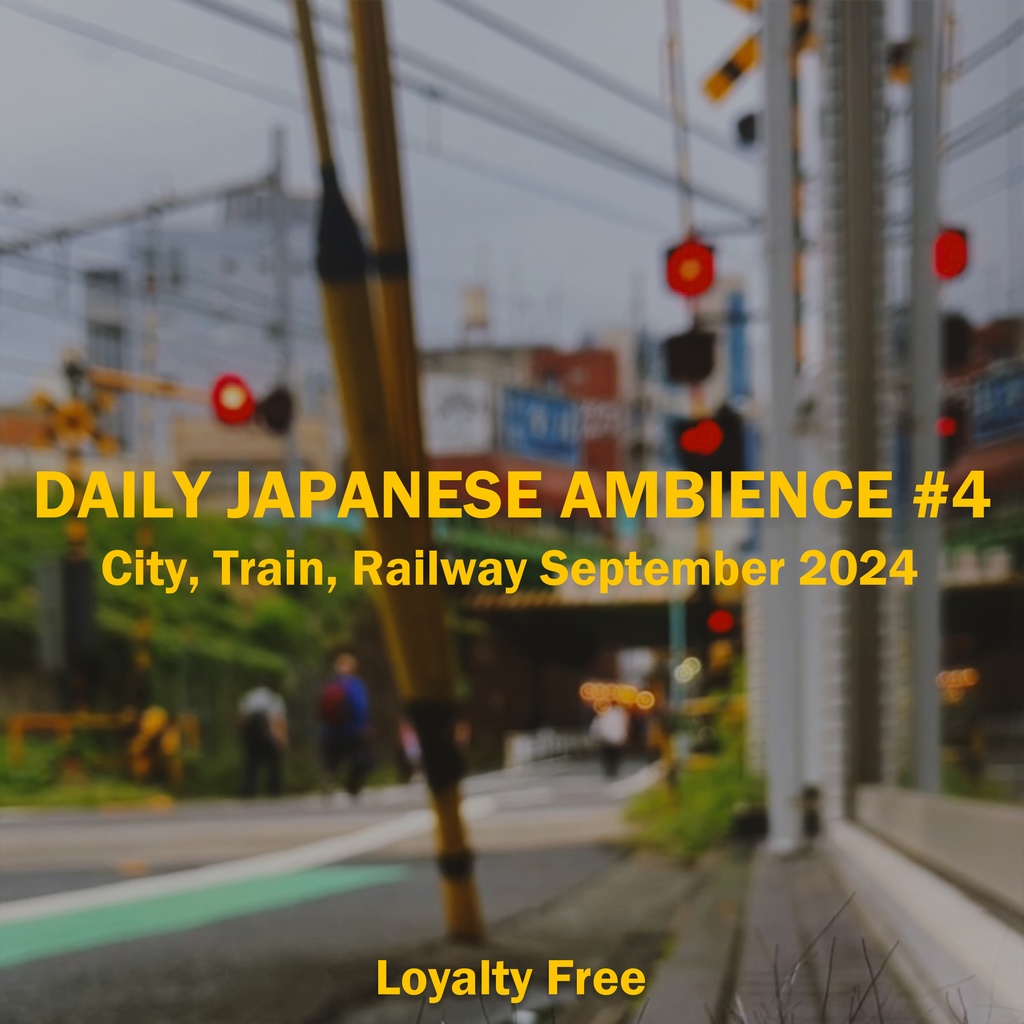 Daily Japanese Ambience #4 City Train Railway Day September