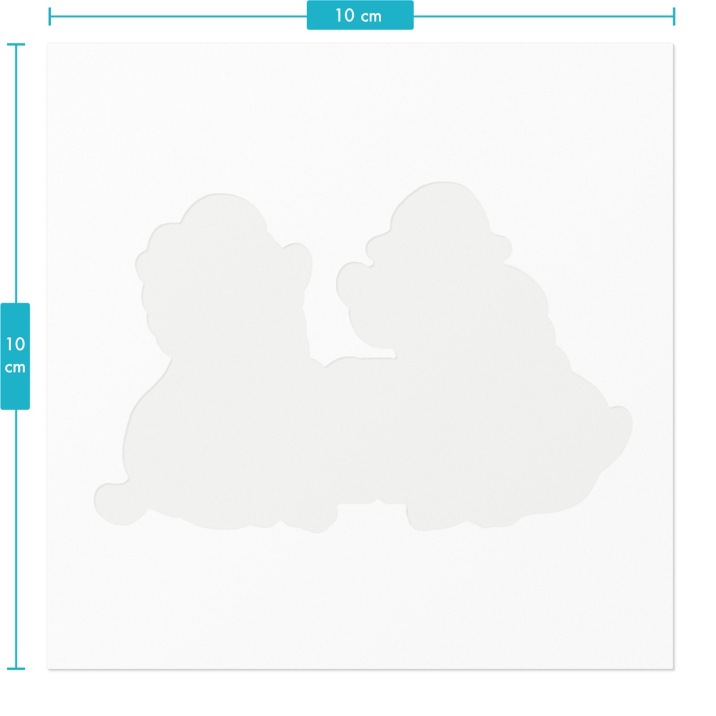 コッカー夫妻ステッカー