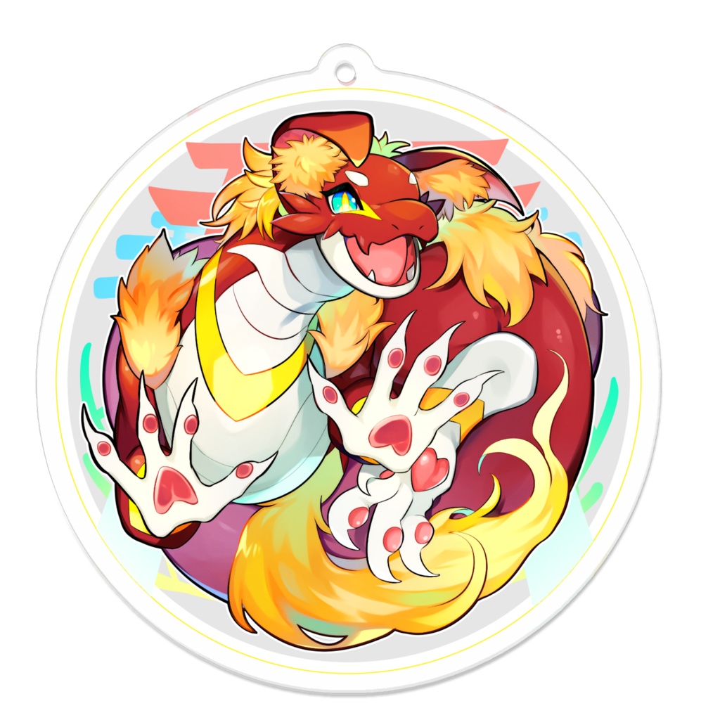 オルカさんデザインアクリルキーホルダー