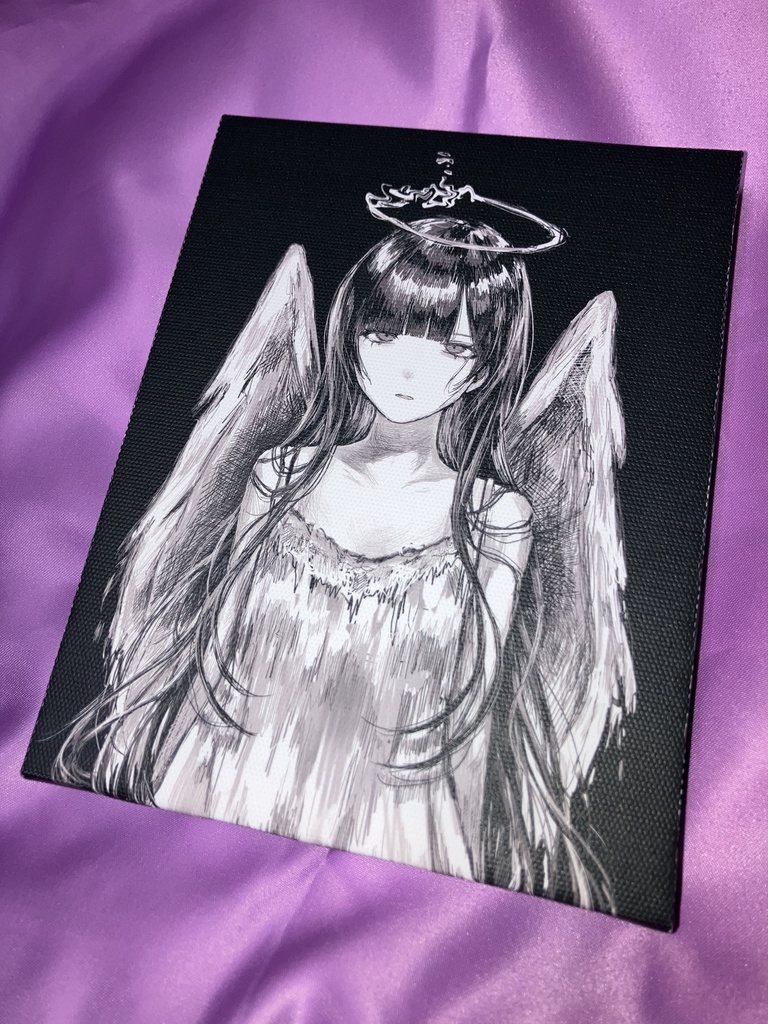 溺れる天使　キャンバスアート　F0サイズ