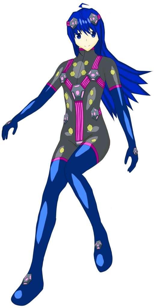 ぴっちりスーツ女性全身立ち絵集