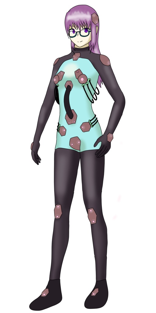 ぴっちりスーツ女性全身立ち絵集