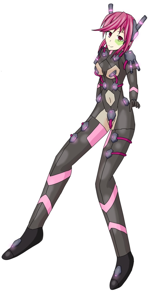 ぴっちりスーツ女性全身立ち絵集