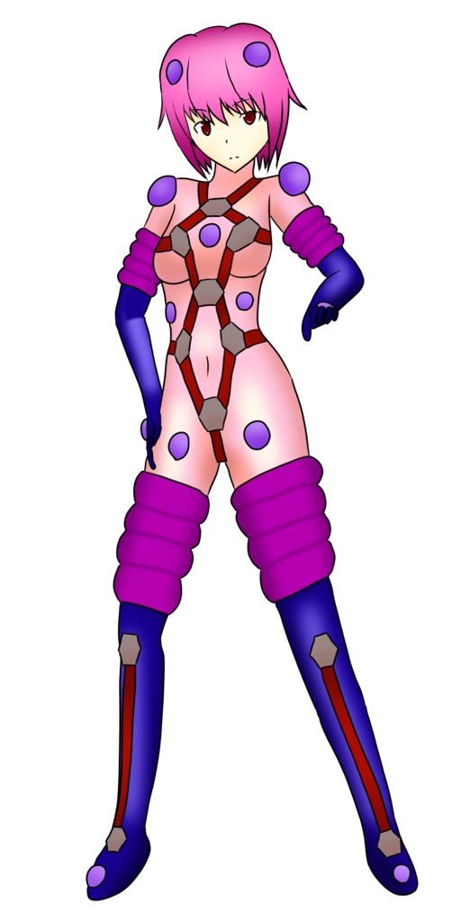 ぴっちりスーツ女性全身立ち絵集