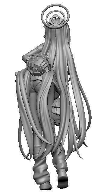 ブルーアーカイブ・アスナ(3Dプリンター用)STLデータ