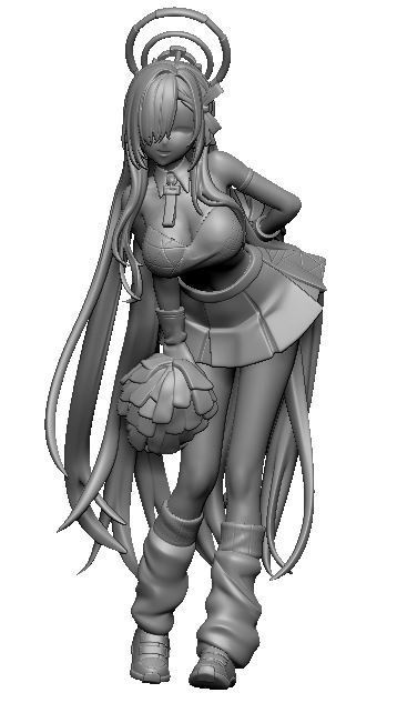 ブルーアーカイブ・アスナ(3Dプリンター用)STLデータ