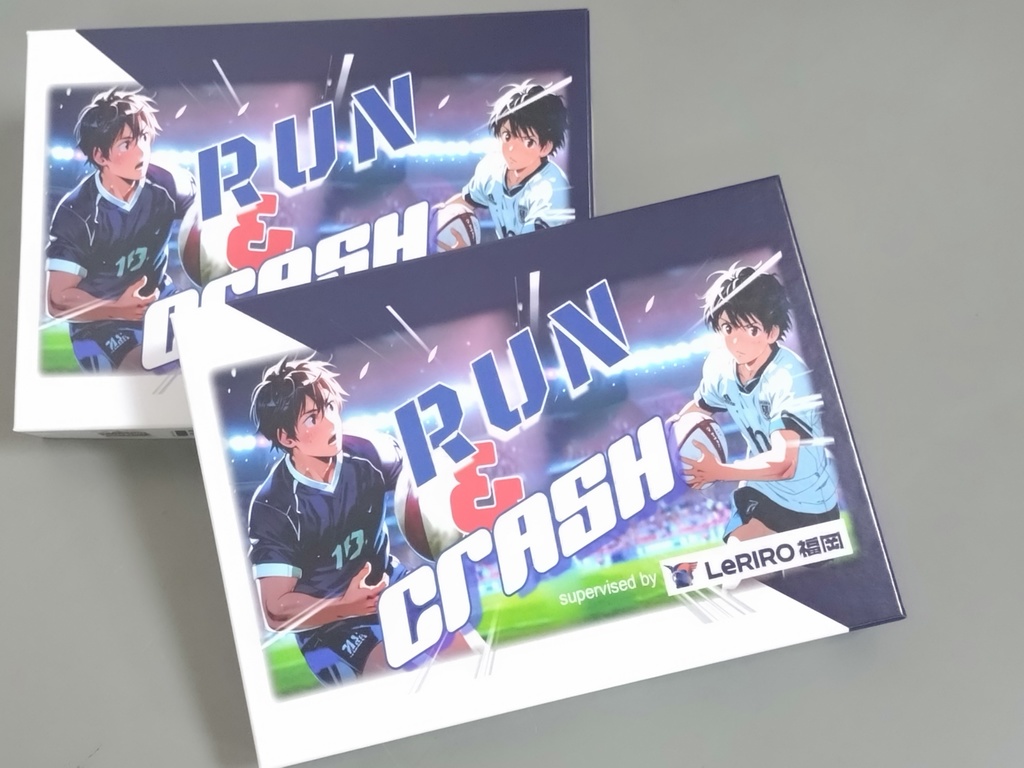 RUN＆CRASH(blue+white)2個セット