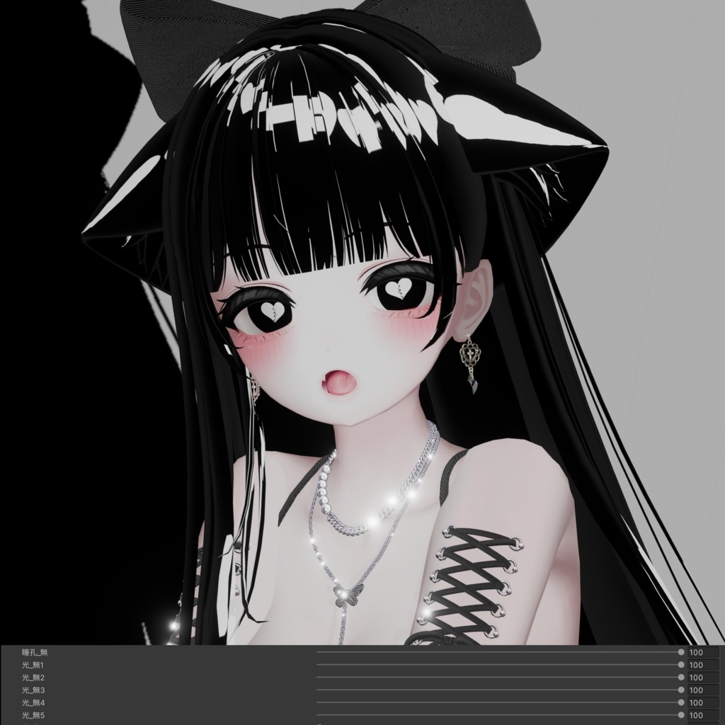 【萌、桔梗、舞夜、Sophina、Grus対応】Broken Heart 2.0 EYE texture