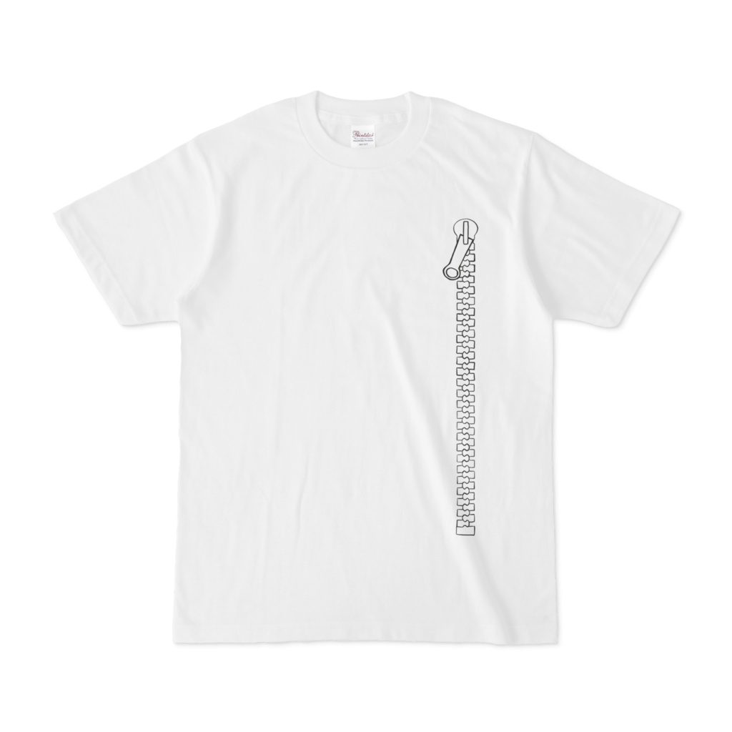 Tシャツ 無地 ZIPPER
