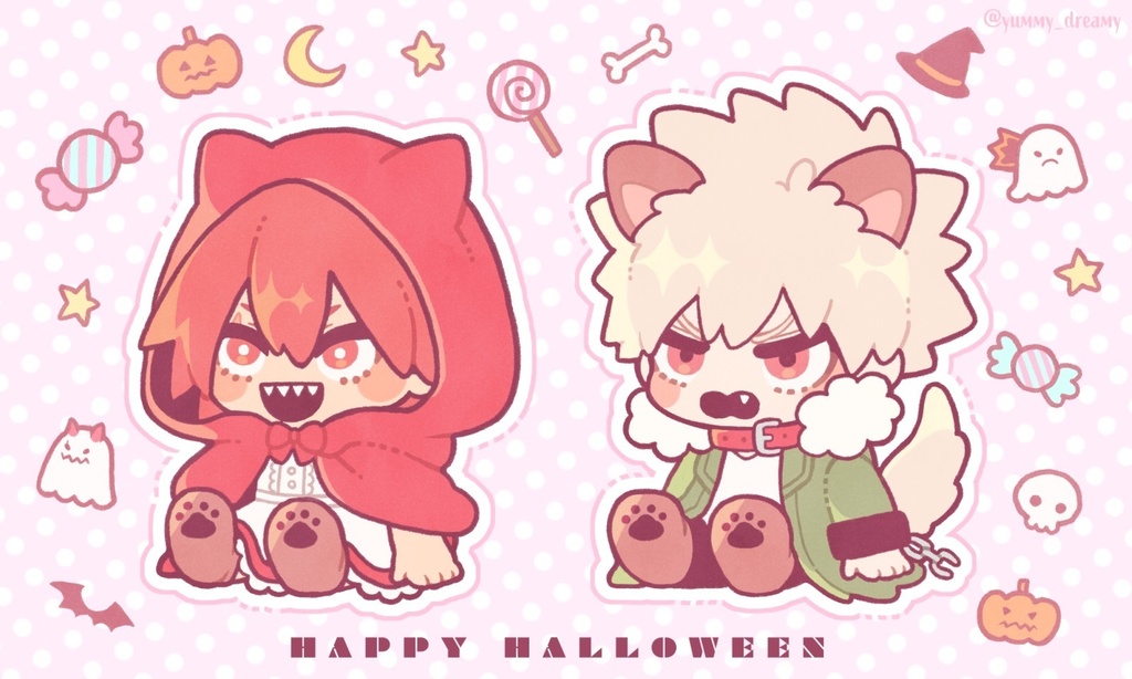 ハロウィン切爆アクリルキーホルダー