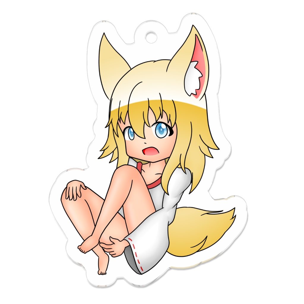狐耳巫女ちゃんアクキー