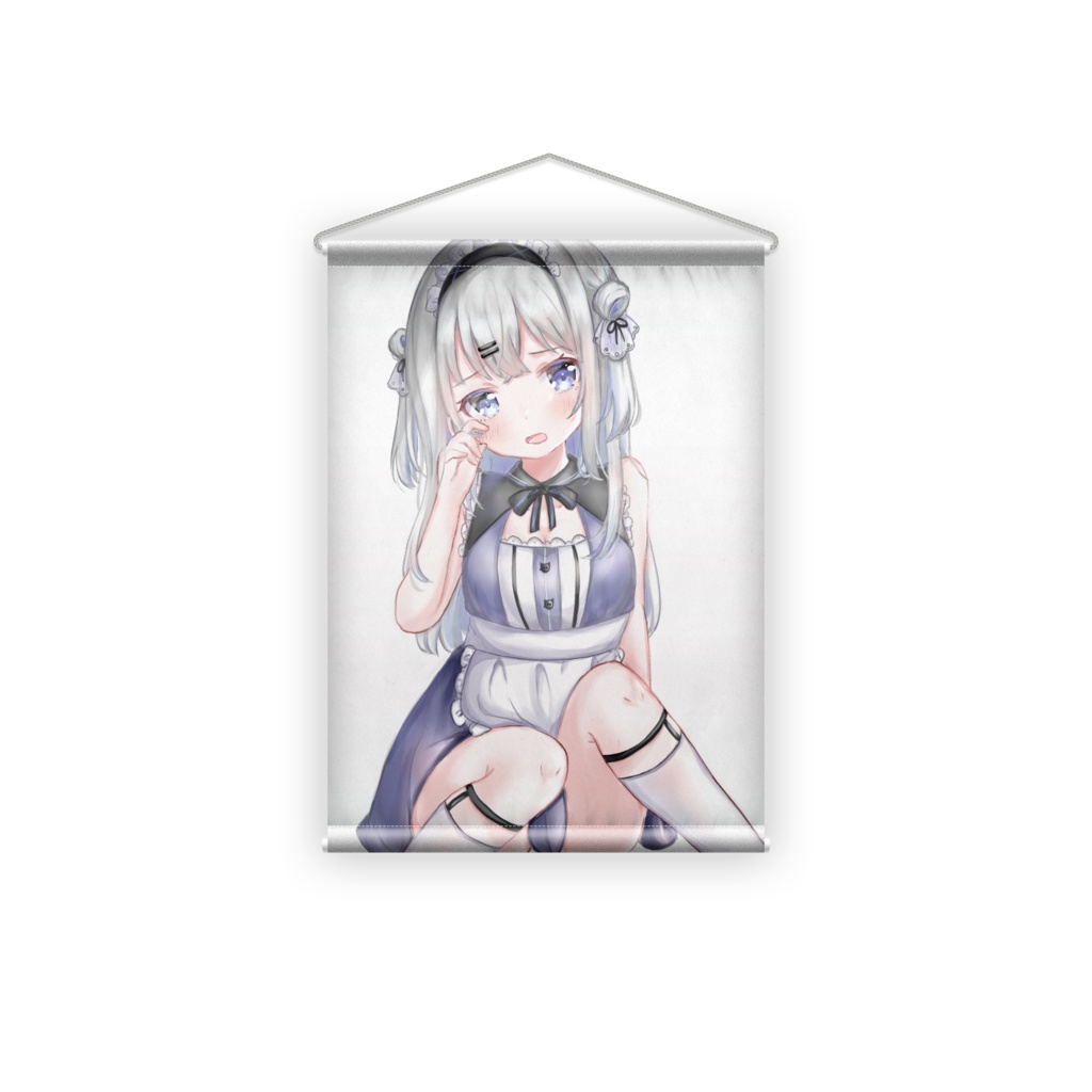 泣き虫銀髪メイドちゃん[タペストリー]