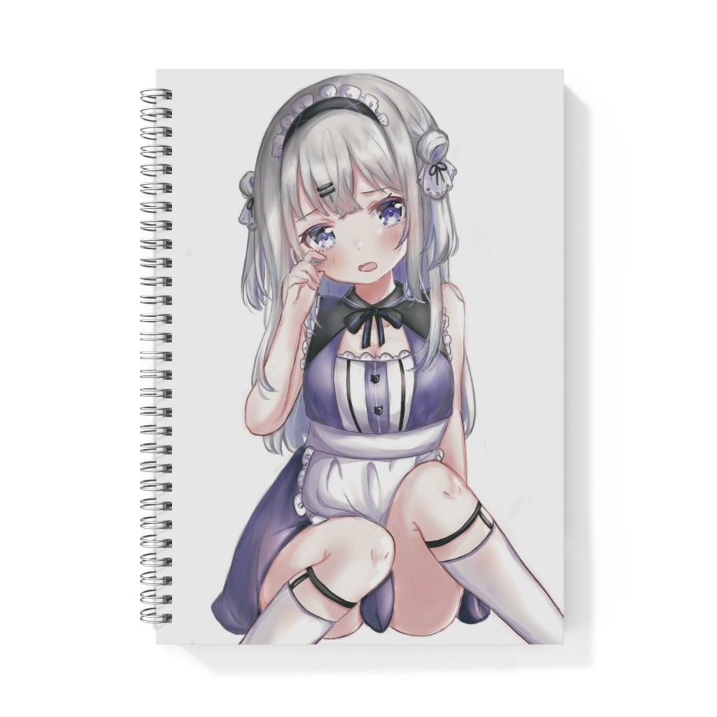 泣き虫銀髪メイドちゃん【リングノート】