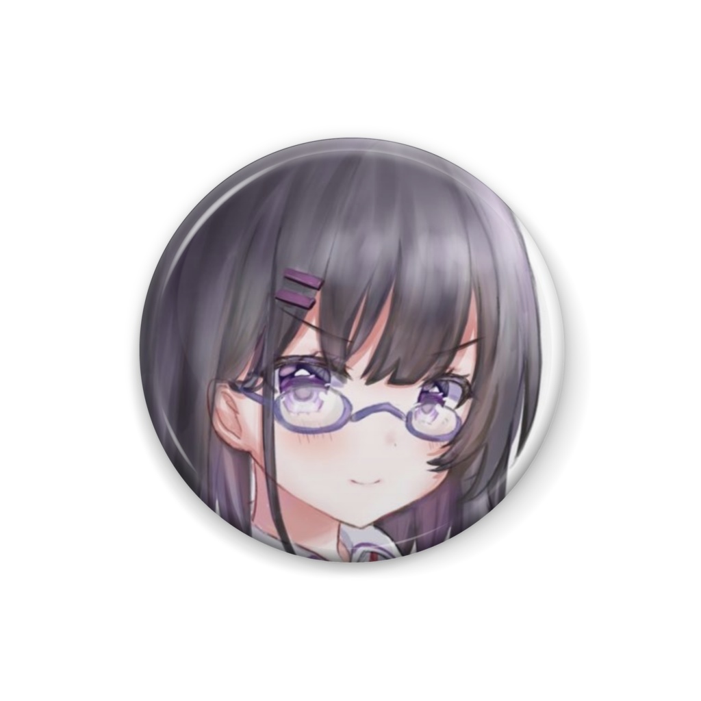 女子高生 眼鏡ver【缶バッジ】