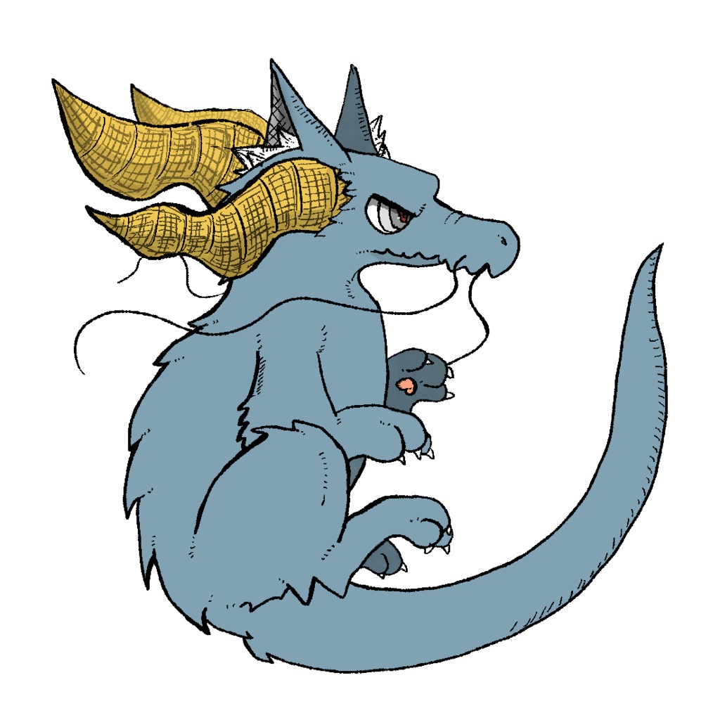 瞳のきれいなドラゴンアクリルキーホルダー