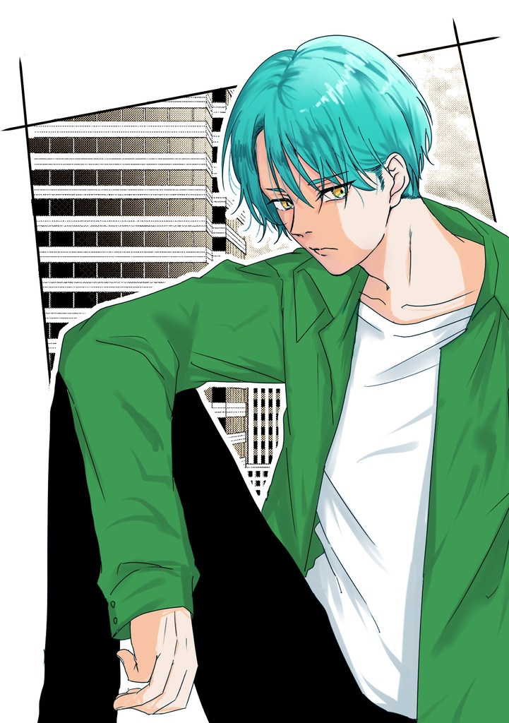 ポストカードA5 オリジナルイラスト　ダウンロード版