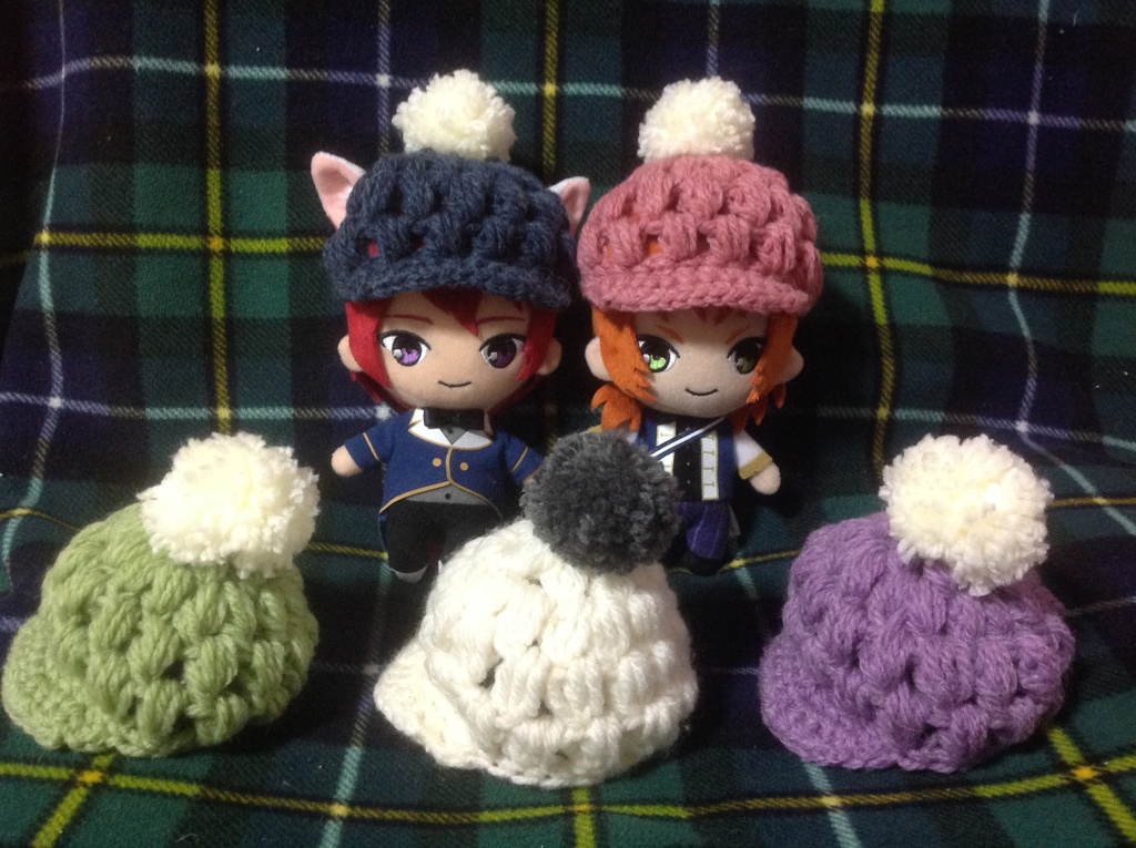 【完売】【プライズぬい用グッズ】ポンポン付きキャスケット