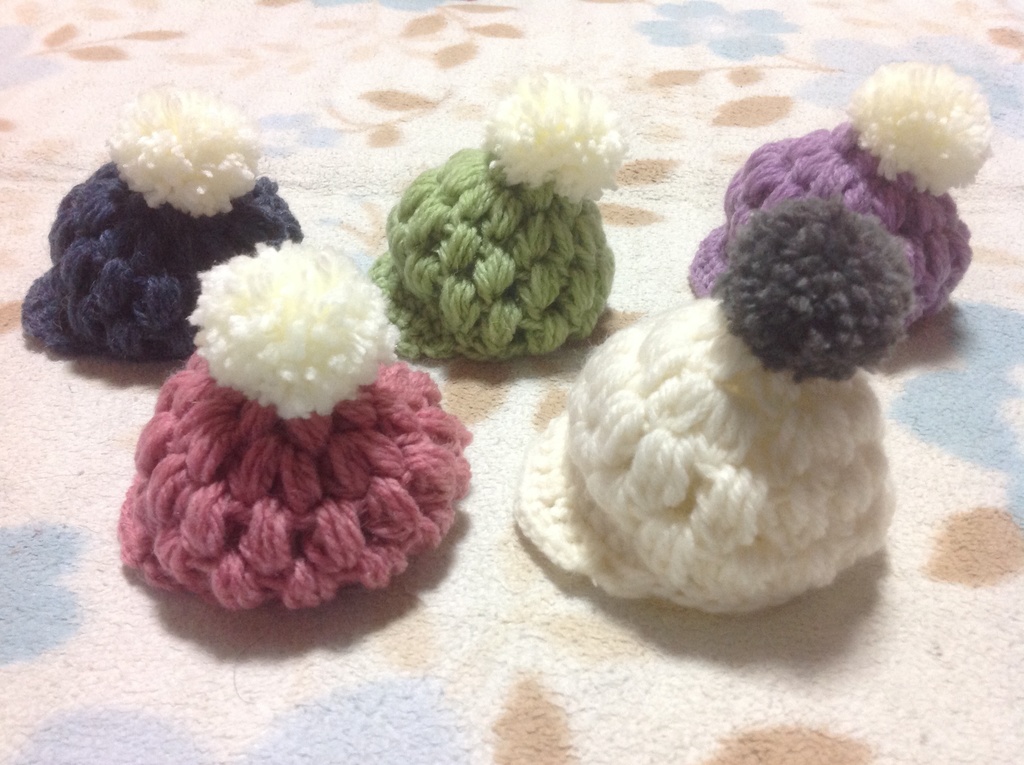 【完売】【プライズぬい用グッズ】ポンポン付きキャスケット