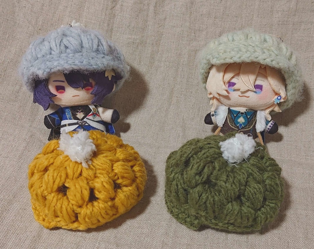 【10cmぬい用グッズ】毛糸のキャスケット