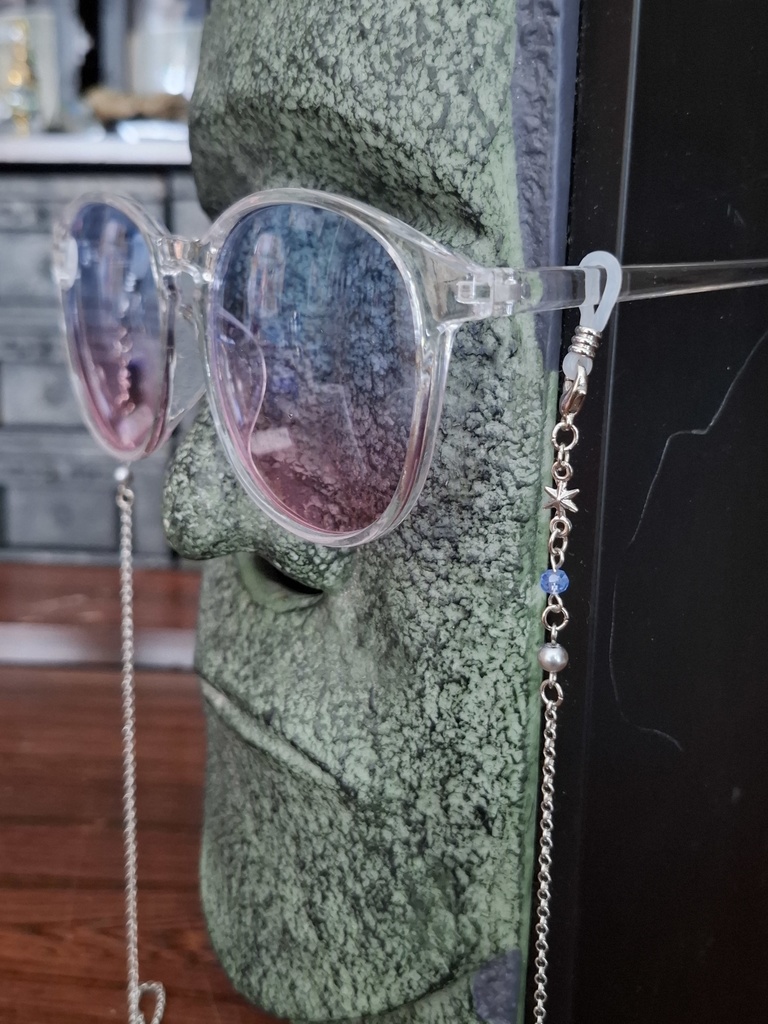 夜空観測補助用鎖飾り(天体グラスチェーン/シルバー再販)