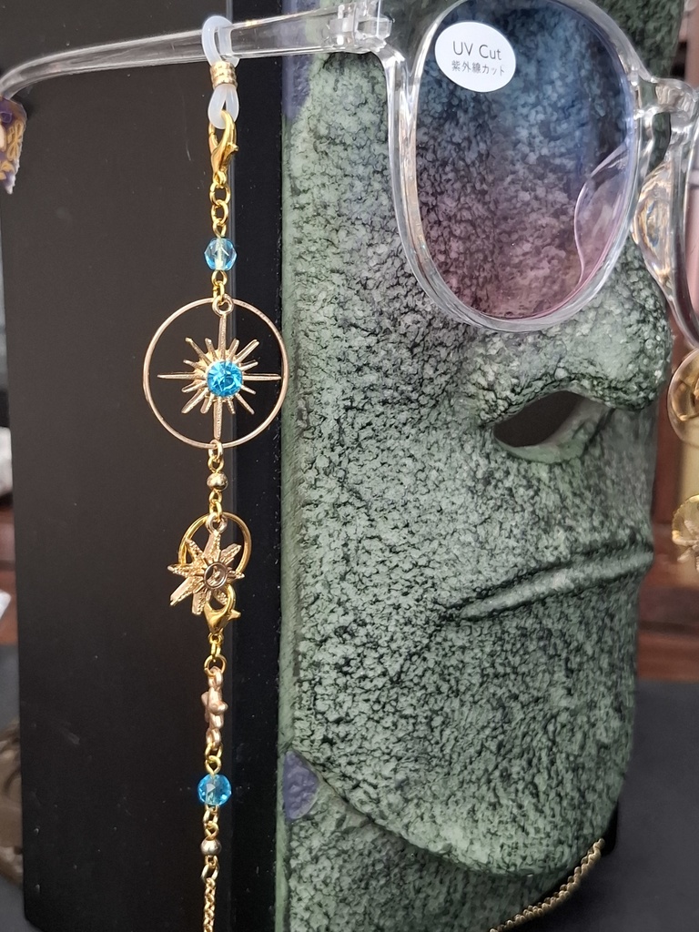 夜空観測補助用鎖飾り(天体グラスチェーン/シルバー再販)