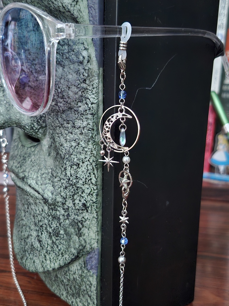 夜空観測補助用鎖飾り(天体グラスチェーン/シルバー再販)