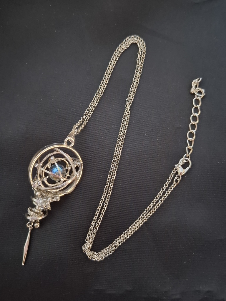 Celestial Pendulum(好きな金属と石が選べる、カスタマイズ天球儀ペンデュラムネックレス)