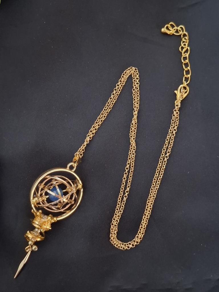Celestial Pendulum(好きな金属と石が選べる、カスタマイズ天球儀ペンデュラムネックレス)