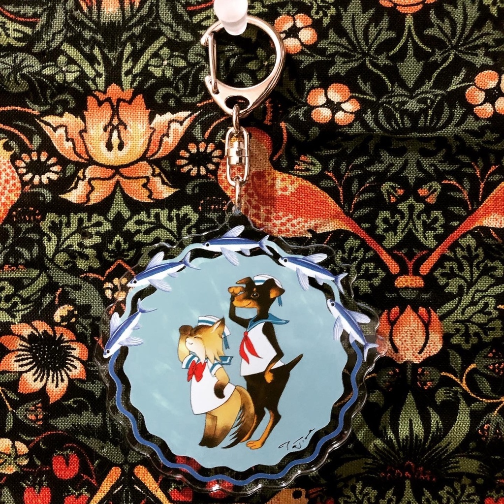 水平さんキーホルダー