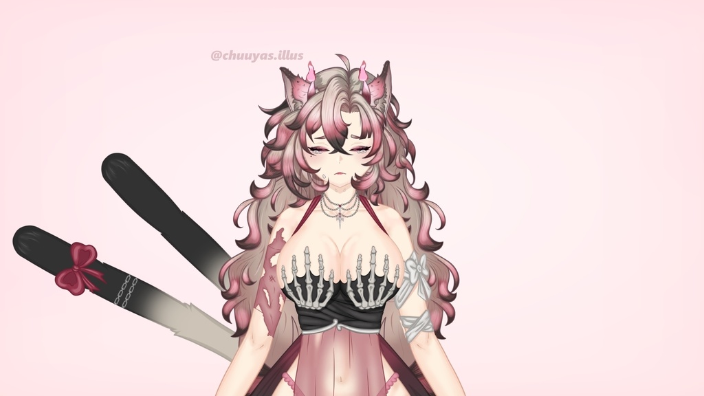 Live2D用カスタムPSDモデル(オーダーメイド)